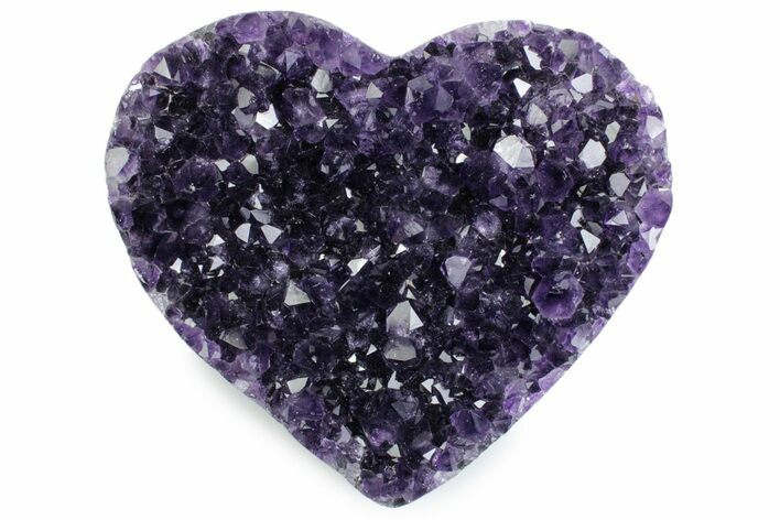 Deep Purple Amethyst Heart - Uruguay #383321